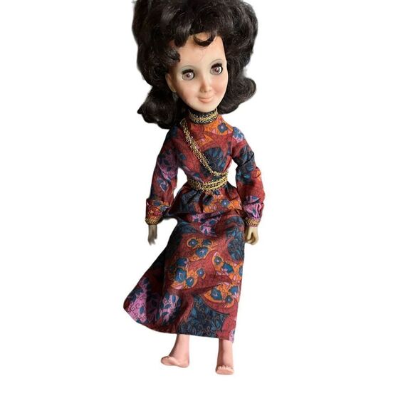 Vintage Hasbro 1972 Aimee Doll Brunette Mother Brown Eye Fashion Twist Waist 18” - Picture 1 of 10